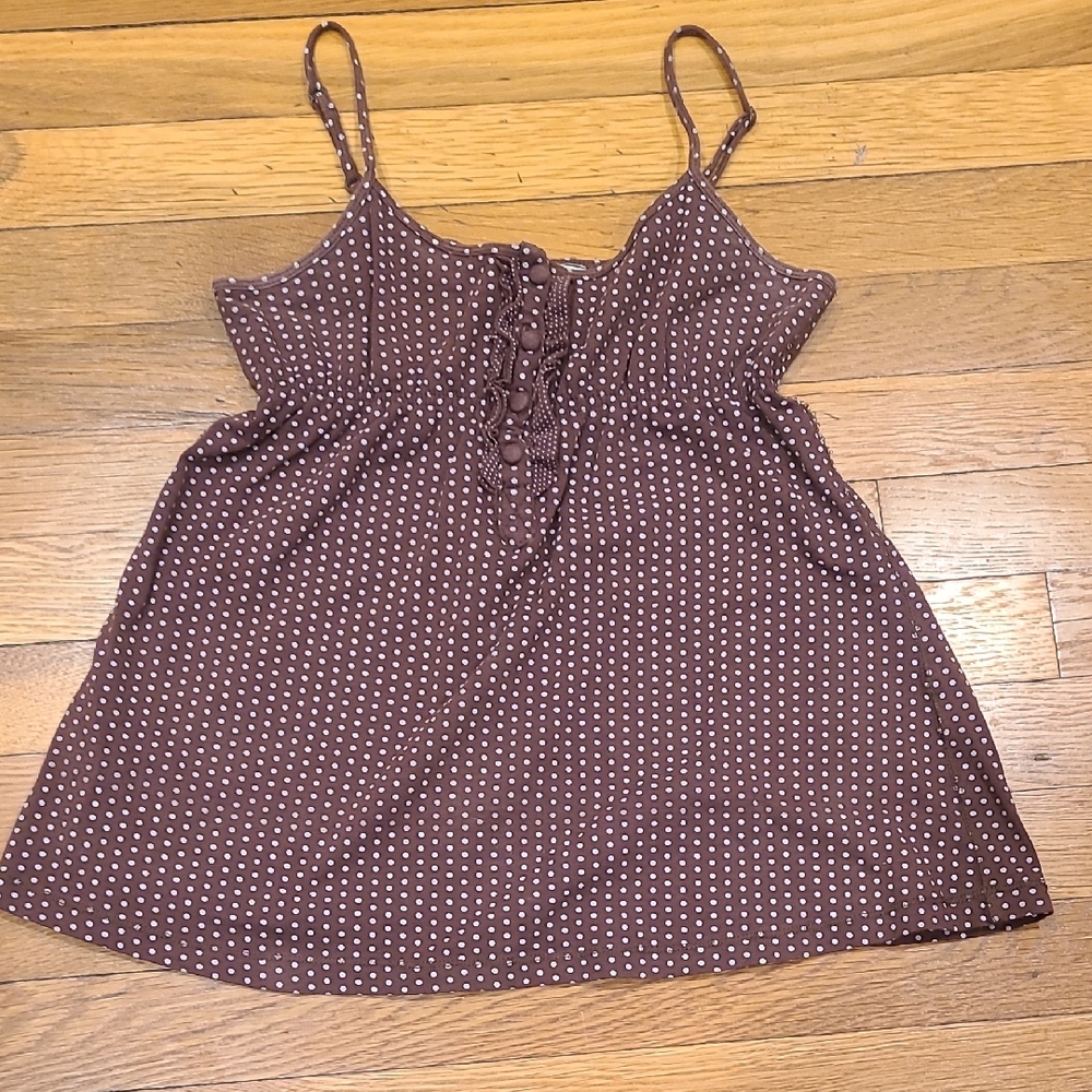 Urban Behavior Brown Polka Dot Tank